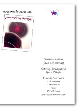 PErsonalized 60th Birthday Party Invitation