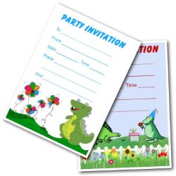 Dinosaur Themed Party Invites