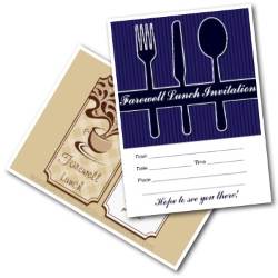 Farewell Lunch Invites - free printable invitations