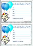 Free printable first birthday party invitations thumbnail