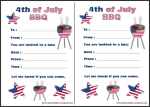 Fourth of July Party Invitation Card Thumbnail