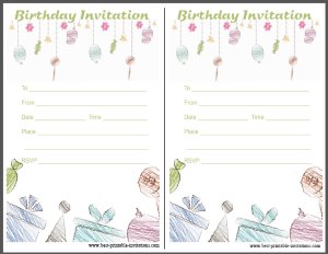 Birthday Party Invitation - Free Printable