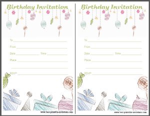 Birthday Party Invitation - Free Printable