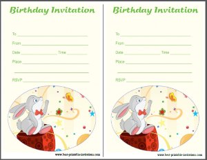 Free Birthday Party Invites