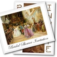 Free bridal shower invitations - vintage designs