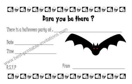 Free Halloween Invitations - Printable Party Invites