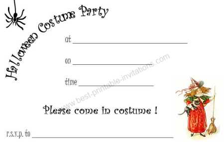 Free Halloween Party Invitations - Free Printable Costume Party Invite