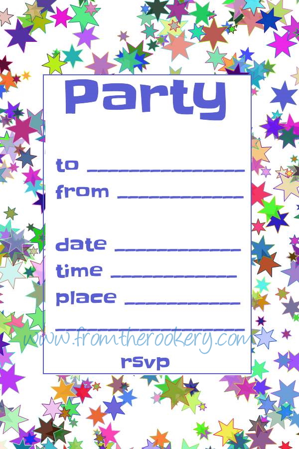 Printable Free Party Invitations