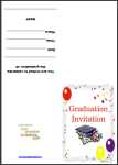 Free printable graduation invitation card thumbnail