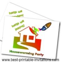 Free Printable Housewarming invitations