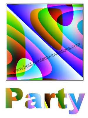 Free printable party invitation
