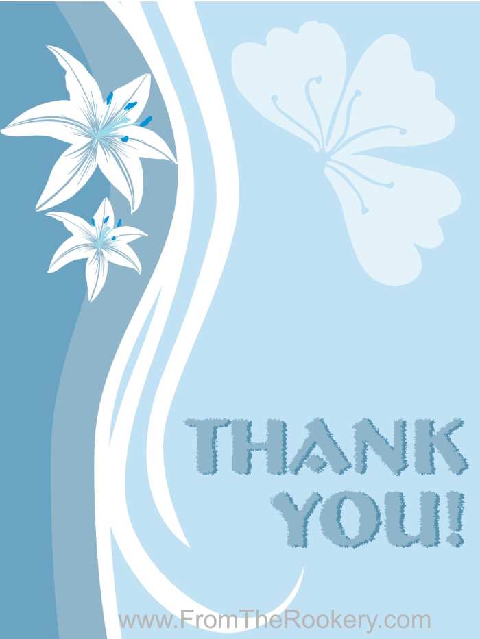 Free Thank You Card Printable