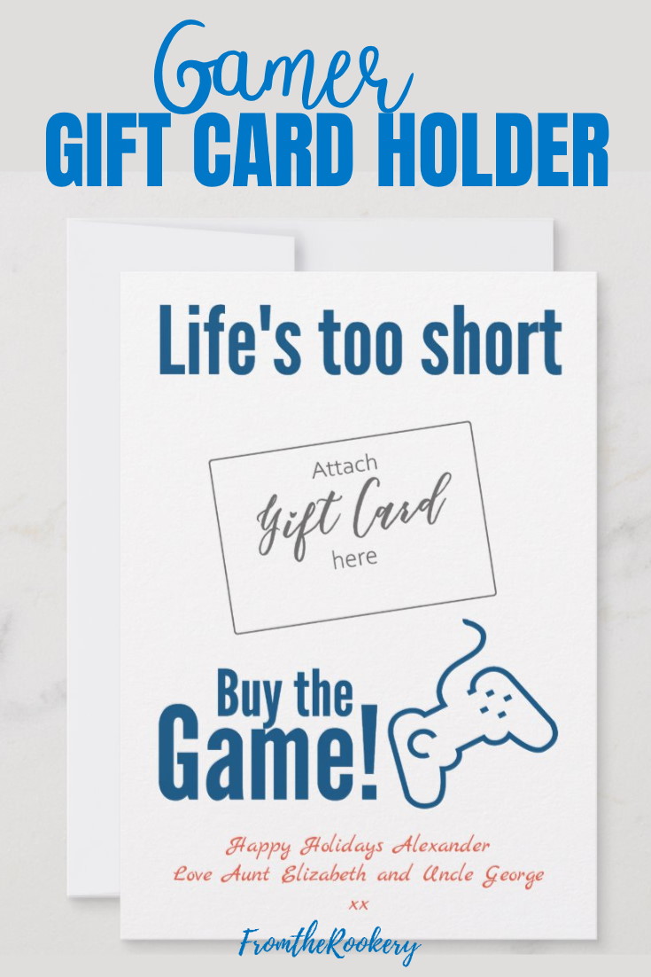 gamer gift card holder