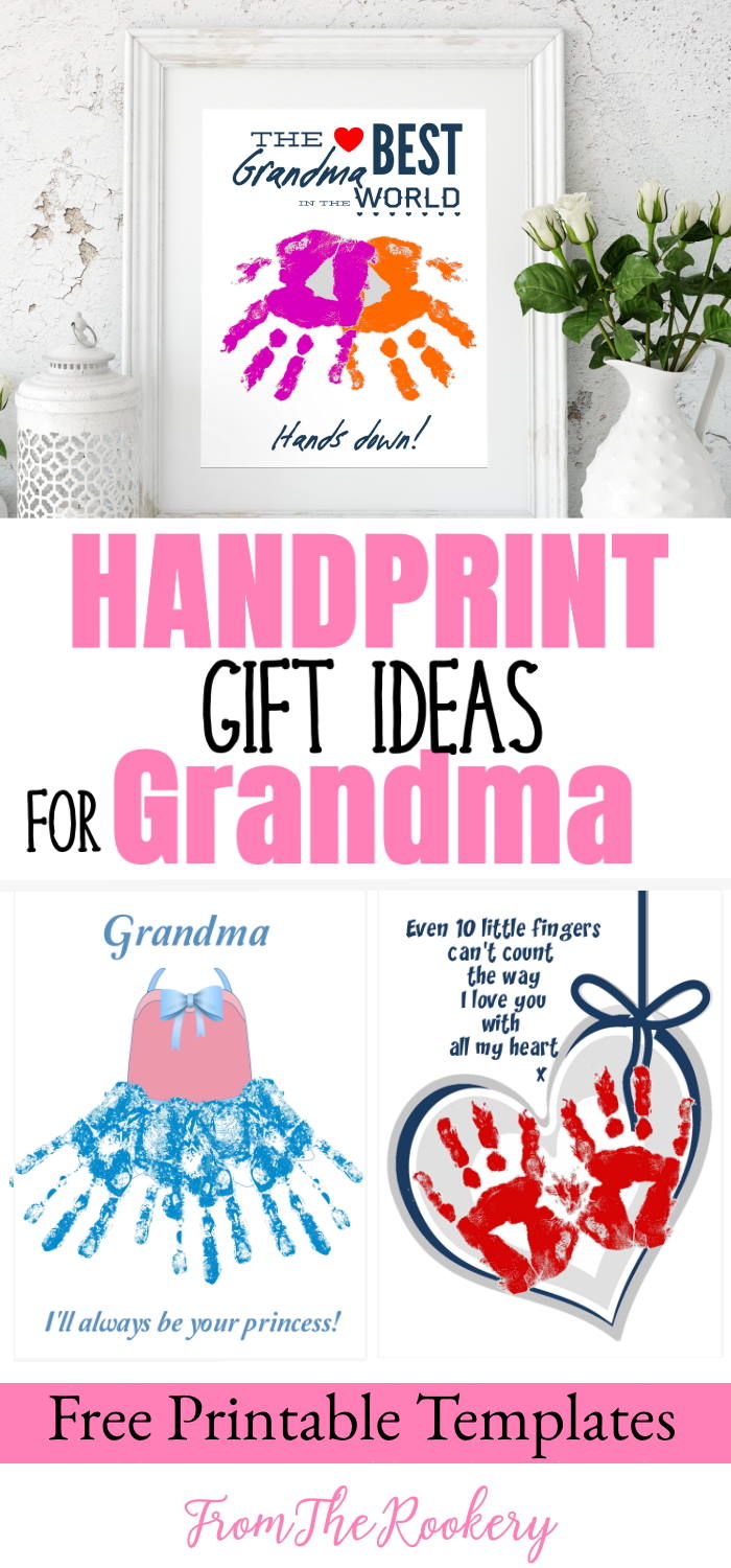 Handprint Art Gift Ideas For Grandma