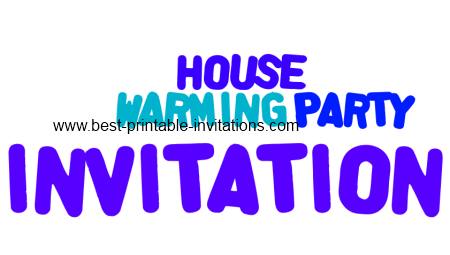Free Printable House Warming Party Invitations - Houswarming invite card templates
