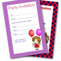 Free Printable Checkerboard Invitations