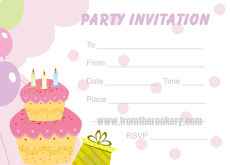 Kids Birthday Party Invites