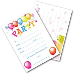 Kids Birthday Party Invites - Free Printable
