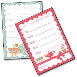 Printable Kids Tea Party Invitation