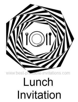 Lunch Invite - Free printable lunch invitation