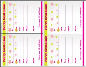 Party Invitation Card - Kids Birthday Invites