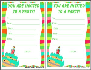 Free Party Invitations for Kids