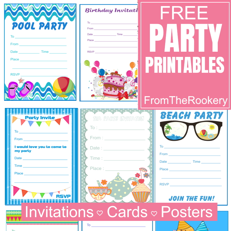 Free Party Printables