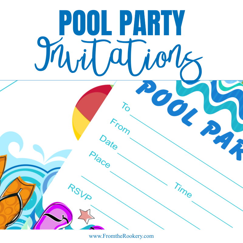 Pool Party Invitation