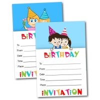 Free boy and girl printable invitations