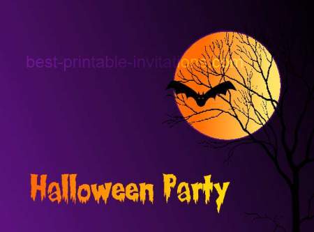 Free printable halloween party invitations