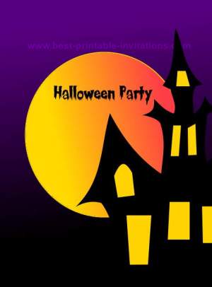 Free printable halloween party invitations