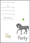 printable horse invitations thumbnai