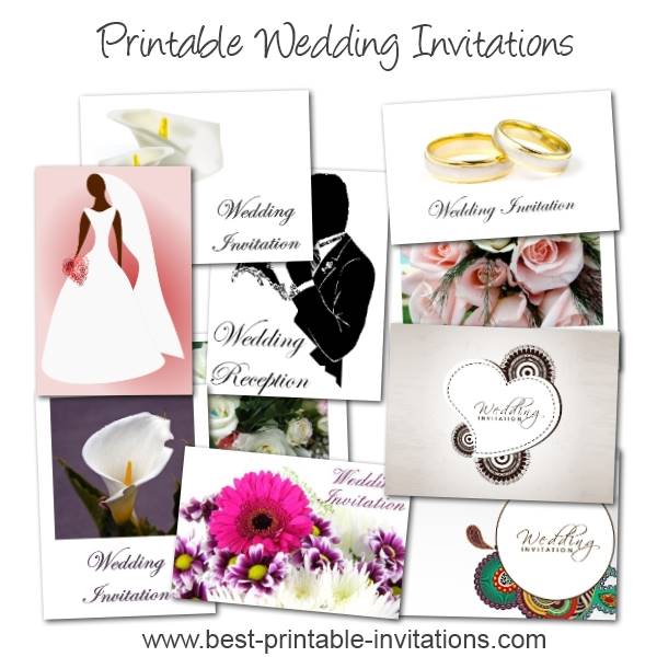 Free Printable Wedding Invitations