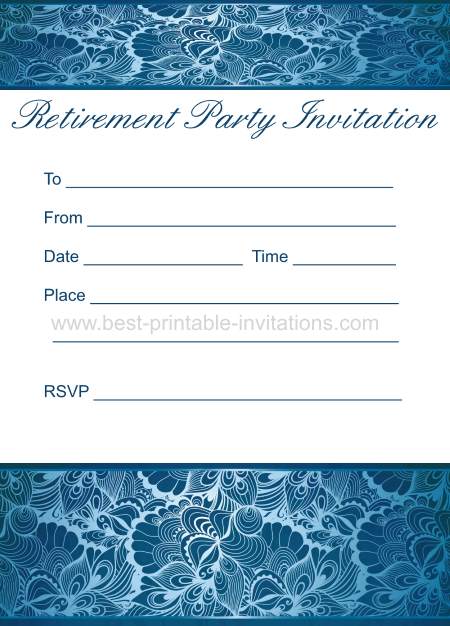 Printable Retirement Party Invitation