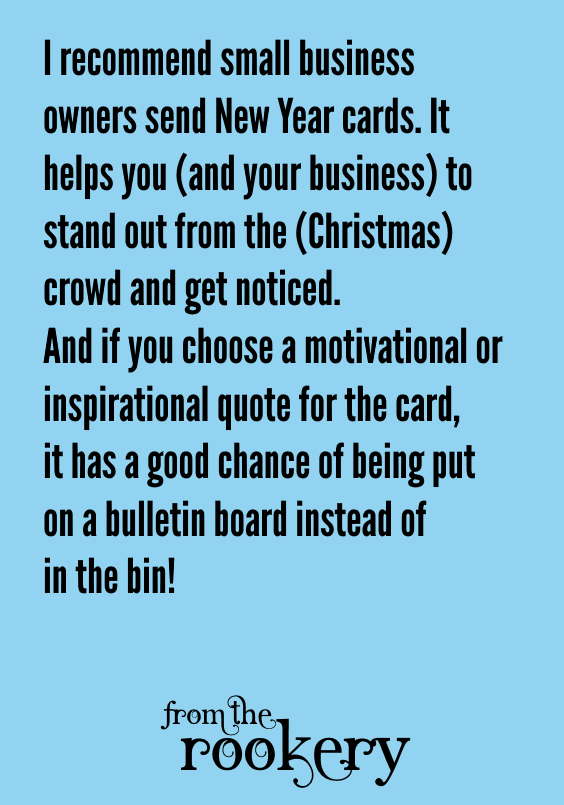 Small business greeting card idea