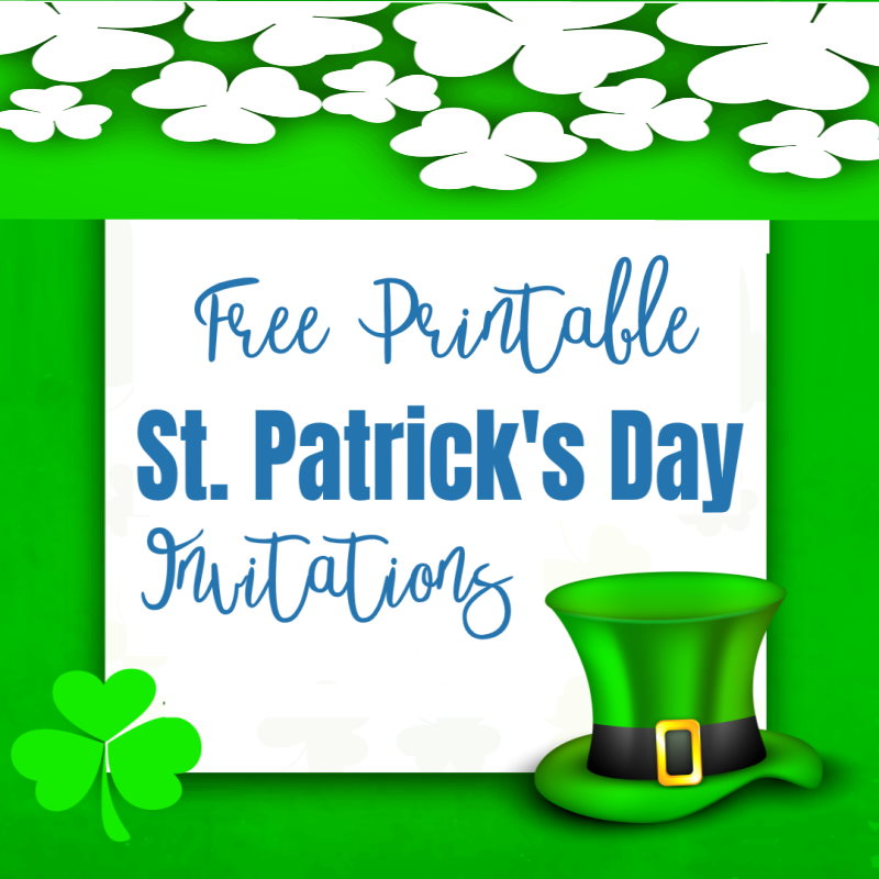 free printable St. Patrick's Day invitations