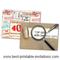 Surprise 40th Birthday Party Invitations