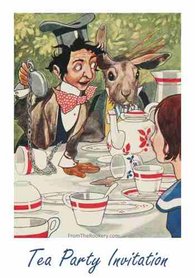 Alice in Wonderland Tea Party Invitations - Free Printable