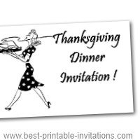 Free Printable Thanksgiving Dinner Invitations