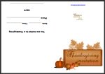 Thanksgiving Invitation Card Thumbnail