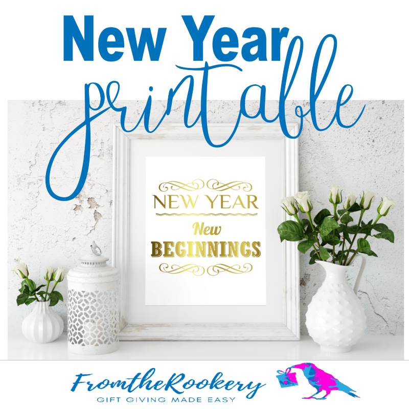 This happy New Year poster is perfect for 2020 celebrations. Download the 'New Year, New Beginnings' design.