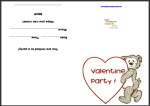 Cute Teddy Valentine Invitation